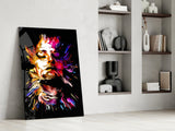 Abstract Portrait Glass Wall Art.