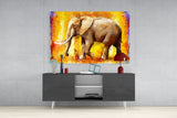 Elephant Glass Wall Art.