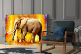 Elephant Glass Wall Art.