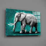 Elephant Glass Wall Art.