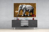 Elephant Glass Wall Art.
