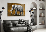 Elephant Glass Wall Art.
