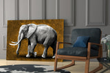 Elephant Glass Wall Art.