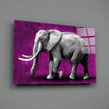 Elephant Glass Wall Art.