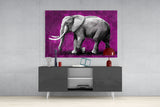 Elephant Glass Wall Art.