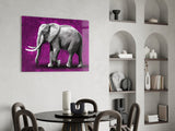 Elephant Glass Wall Art.