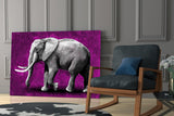 Elephant Glass Wall Art.