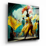 Quadro in vetro Festival || Collezione Designer - 40x40 cm