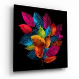 Tableau en verre Feuilles || Collection Designer - 40x40 cm