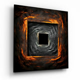 Tableau en verre Square Hole - 40x40 cm