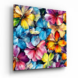 Fiori, quadro in vetro || Collezione Designer - 40x40 cm
