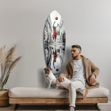 Street Basketball Glass Wall Art