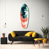 Relentless Waves Glass Wall Art