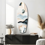 Abstract Sailing Glass Wall Art