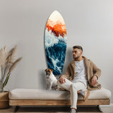 Colors of the Sunset in the Ocean Glass Wall Art