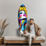 Vintage Woman Glass Wall Art