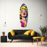Marilyn Monroe Popart Glass Wall Art