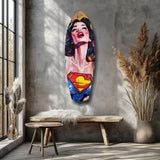 Supergirl Glass Wall Art