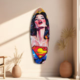 Supergirl Glass Wall Art