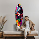 Shadowed Vigilante Glass Wall Art