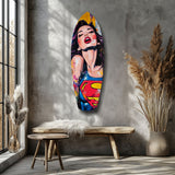 Supergirl Glass Wall Art