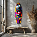 Shadowed Vigilante Glass Wall Art