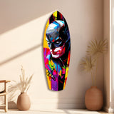Shadowed Vigilante Glass Wall Art