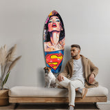 Supergirl Glass Wall Art