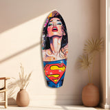 Supergirl Glass Wall Art