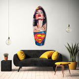 Supergirl Glass Wall Art