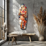 Marilyn Monroe The Shiniest Star Glass Wall Art