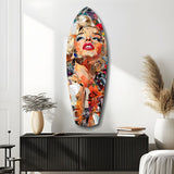 Marilyn Monroe The Shiniest Star Glass Wall Art