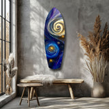Kinetic Cosmos Glass Wall Art