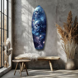 Midnight Skull Nocturnal Shadows Glass Wall Art