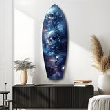 Midnight Skull Nocturnal Shadows Glass Wall Art