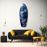 Midnight Skull Nocturnal Shadows Glass Wall Art