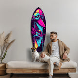 Addicted to Surfing Glass Wall Art