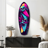 Addicted to Surfing Glass Wall Art