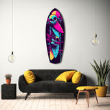 Addicted to Surfing Glass Wall Art