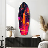 Kinetic Cosmos Glass Wall Art