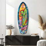 Surfer Caretta Glass Wall Art