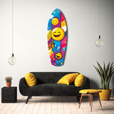 Smiley Glass Wall Art