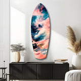 Wavy Ocean Glass Wall Art