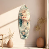 Floral Madonna Glass Wall Art