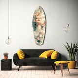 Floral Madonna Glass Wall Art