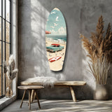 Timeless by the Sea V2 Glass Wall Art