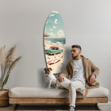 Timeless by the Sea V2 Glass Wall Art