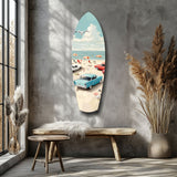 Timeless by the Sea V3 Glass Wall Art
