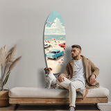 Timeless by the Sea V3 Glass Wall Art
