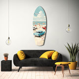 Timeless by the Sea V3 Glass Wall Art
